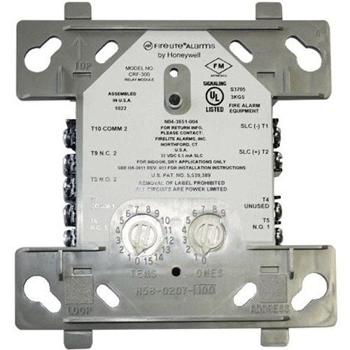 Fire-Lite CRF-300 2-Form Relays, Built-in, Addressable Relay Module